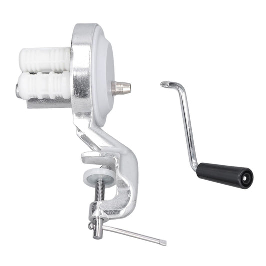 Manual Macaroni Maker Aluminium Alloy Silver Portable Hand Cranking Noodles Pressing Machine for Kitchen Restaurant