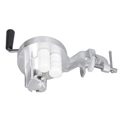 Manual Macaroni Maker Aluminium Alloy Silver Portable Hand Cranking Noodles Pressing Machine for Kitchen Restaurant
