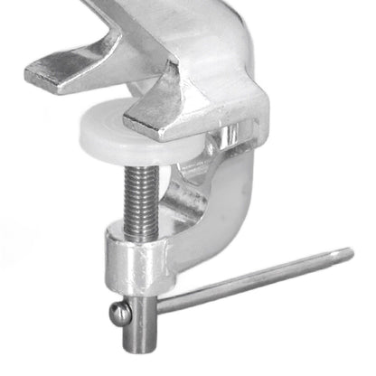 Manual Macaroni Maker Aluminium Alloy Silver Portable Hand Cranking Noodles Pressing Machine for Kitchen Restaurant