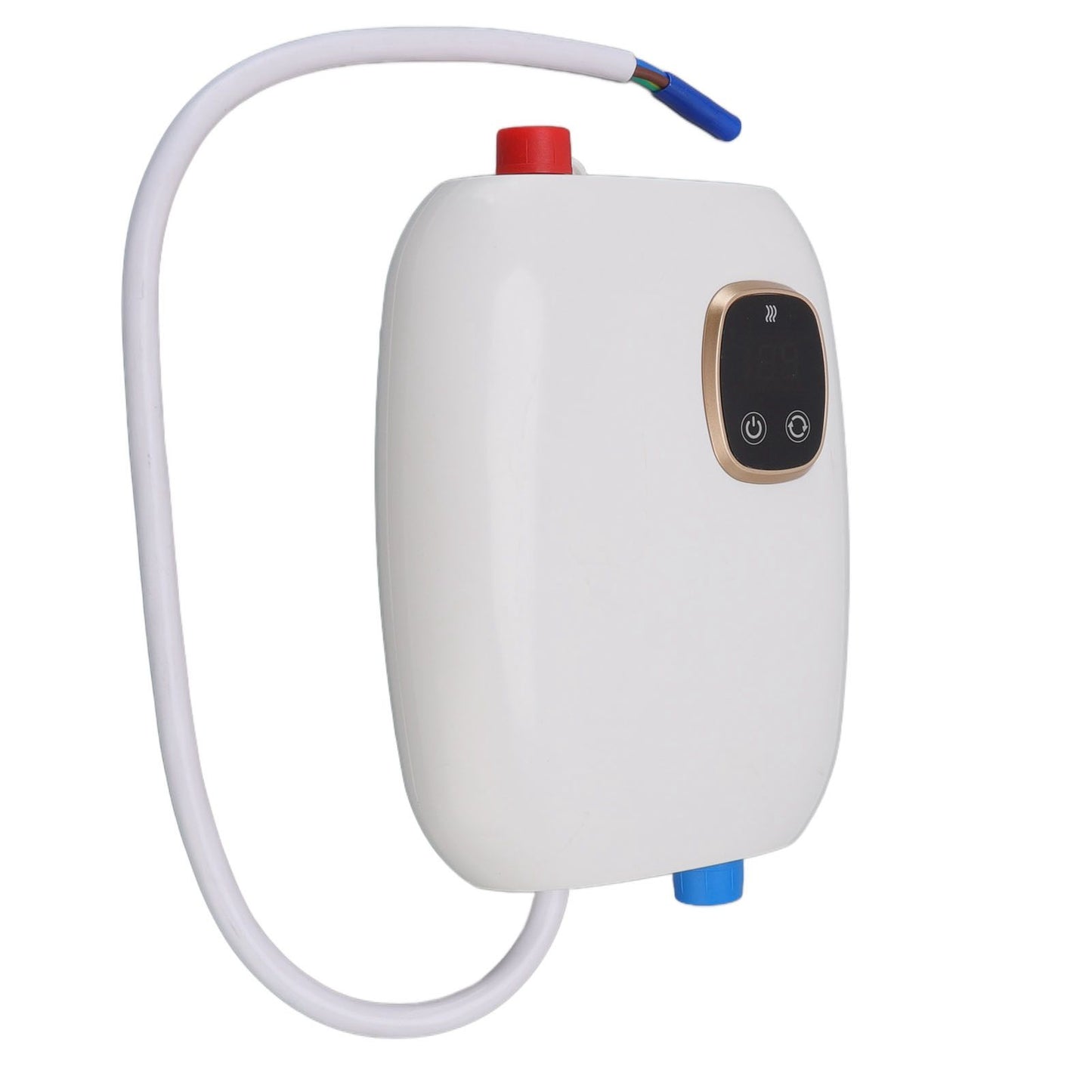 5500W 25A Electric Instant Hot Water Heater Touch Screen Over Temperature Protection Water Heater with Shower Head 220V