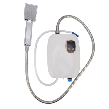 5500W 25A Electric Instant Hot Water Heater Touch Screen Over Temperature Protection Water Heater with Shower Head 220V