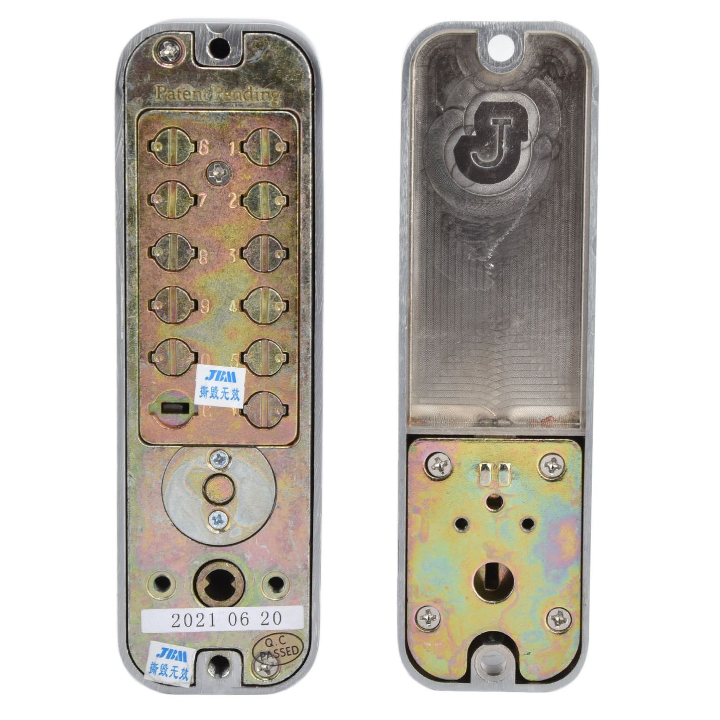 Digit Password Lock Zinc Alloy Coded Door Lock Waterproof Keyless Door Lock for Home Office