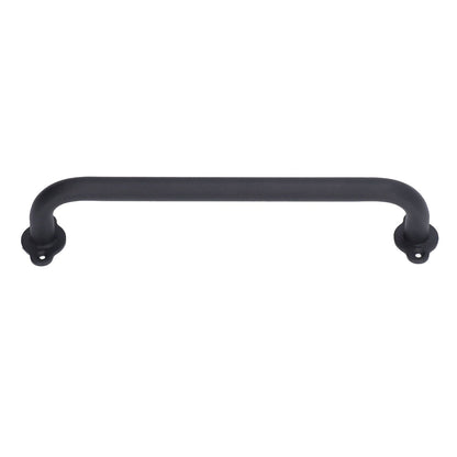Barn Door Handle Black Carbon Steel Interior Wooden Door Matte Handle for Wooden Gate Shed Cabinet Door