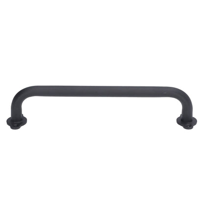 Barn Door Handle Black Carbon Steel Interior Wooden Door Matte Handle for Wooden Gate Shed Cabinet Door