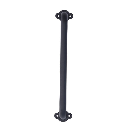 Barn Door Handle Black Carbon Steel Interior Wooden Door Matte Handle for Wooden Gate Shed Cabinet Door