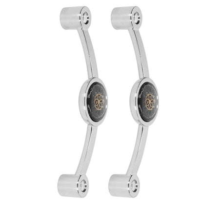 2PCS Door Handle Zinc Alloy Modern Wardrobe Cabinet Drawer Pull Handle for Home FurnitureBlack