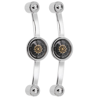 2PCS Door Handle Zinc Alloy Modern Wardrobe Cabinet Drawer Pull Handle for Home FurnitureBlack