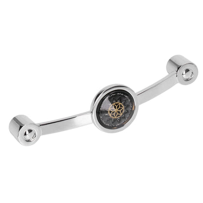 2PCS Door Handle Zinc Alloy Modern Wardrobe Cabinet Drawer Pull Handle for Home FurnitureBlack