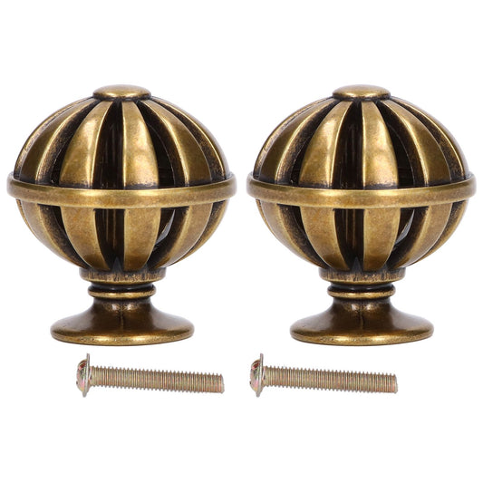 2Set Cabinet Knob Birdcage Hollow Closet Drawer Knob Zinc Alloy Wardrobe Knob for Home Decoration366 Birdcage Bronze