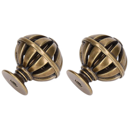 2Set Cabinet Knob Birdcage Hollow Closet Drawer Knob Zinc Alloy Wardrobe Knob for Home Decoration366 Birdcage Bronze