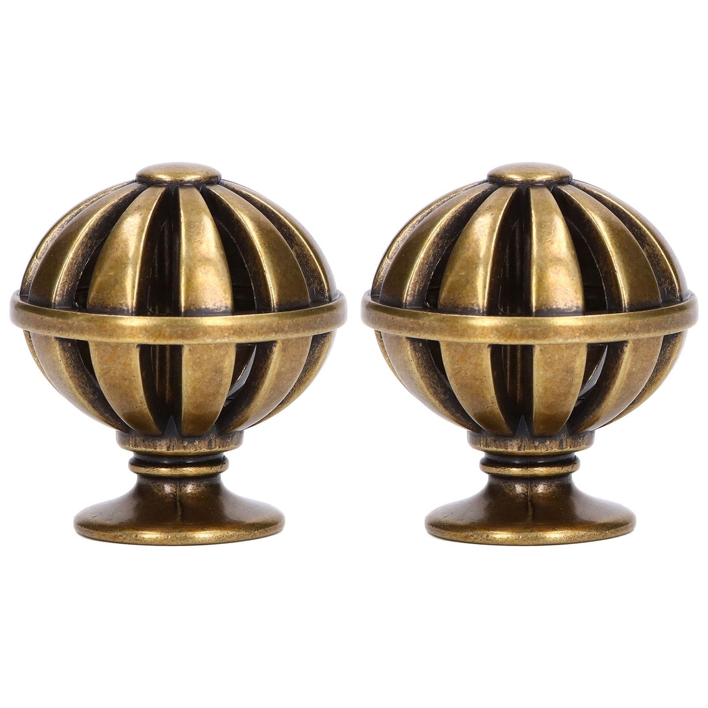 2Set Cabinet Knob Birdcage Hollow Closet Drawer Knob Zinc Alloy Wardrobe Knob for Home Decoration366 Birdcage Bronze
