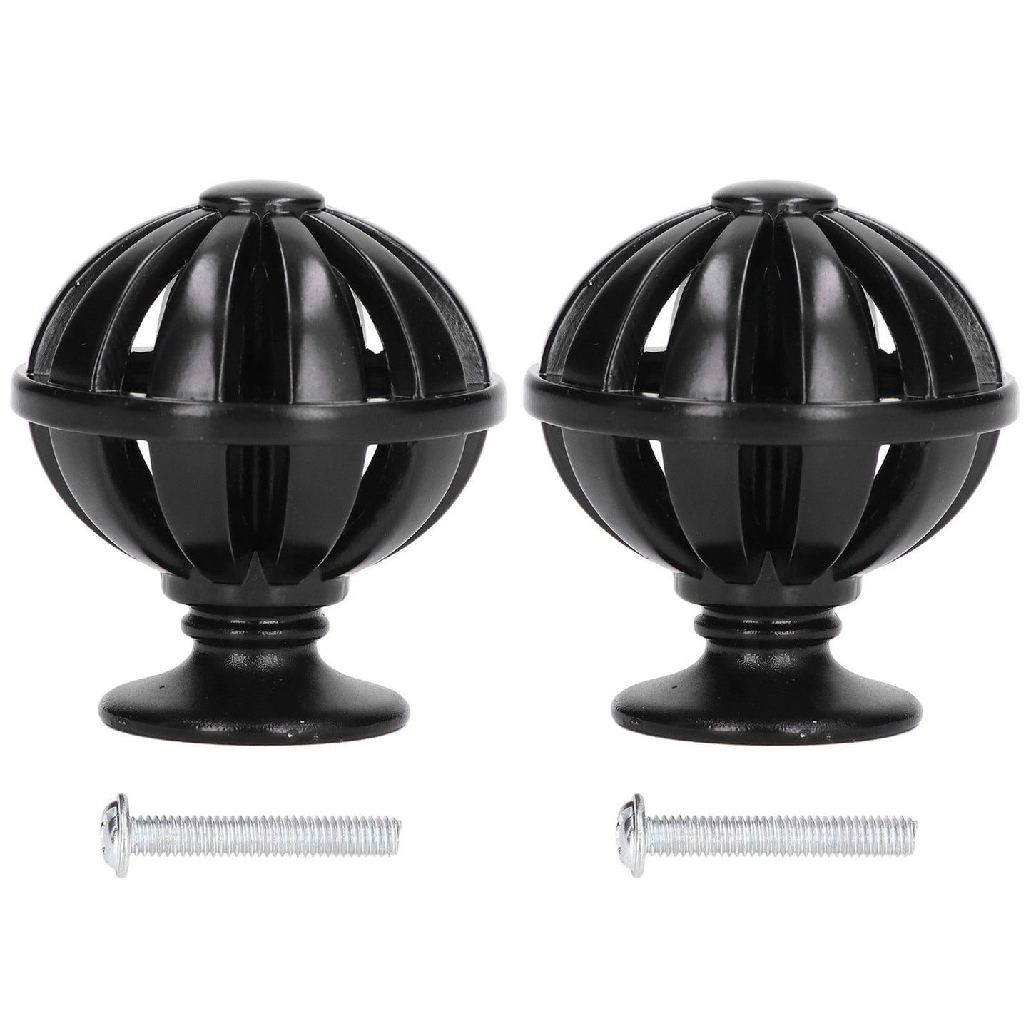 2Set Cabinet Knob Birdcage Hollow Closet Drawer Knob Zinc Alloy Wardrobe Knob for Home Decoration366 Birdcage Black