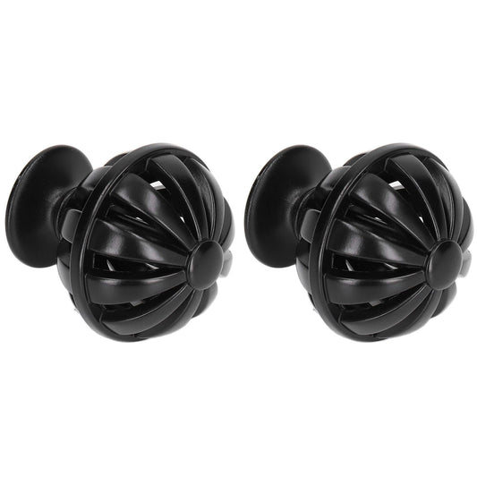 2Set Cabinet Knob Birdcage Hollow Closet Drawer Knob Zinc Alloy Wardrobe Knob for Home Decoration366 Birdcage Black