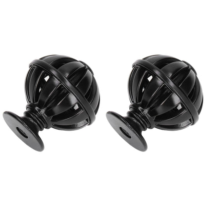 2Set Cabinet Knob Birdcage Hollow Closet Drawer Knob Zinc Alloy Wardrobe Knob for Home Decoration366 Birdcage Black