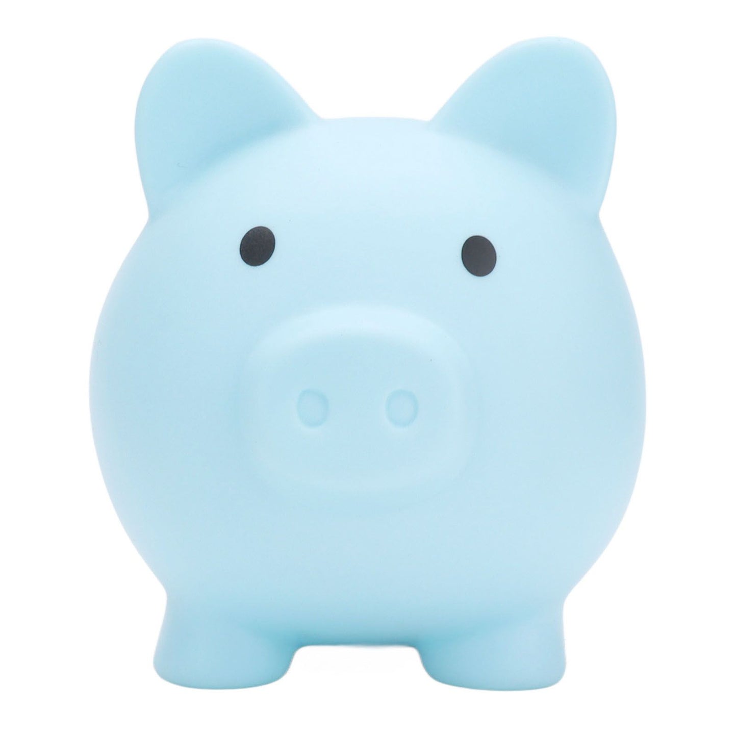 Piggy Bank Rugged Durable Vinyl Cartoon Animal Pig Coin Cash Piggy Bank Boy Girl GiftBlue