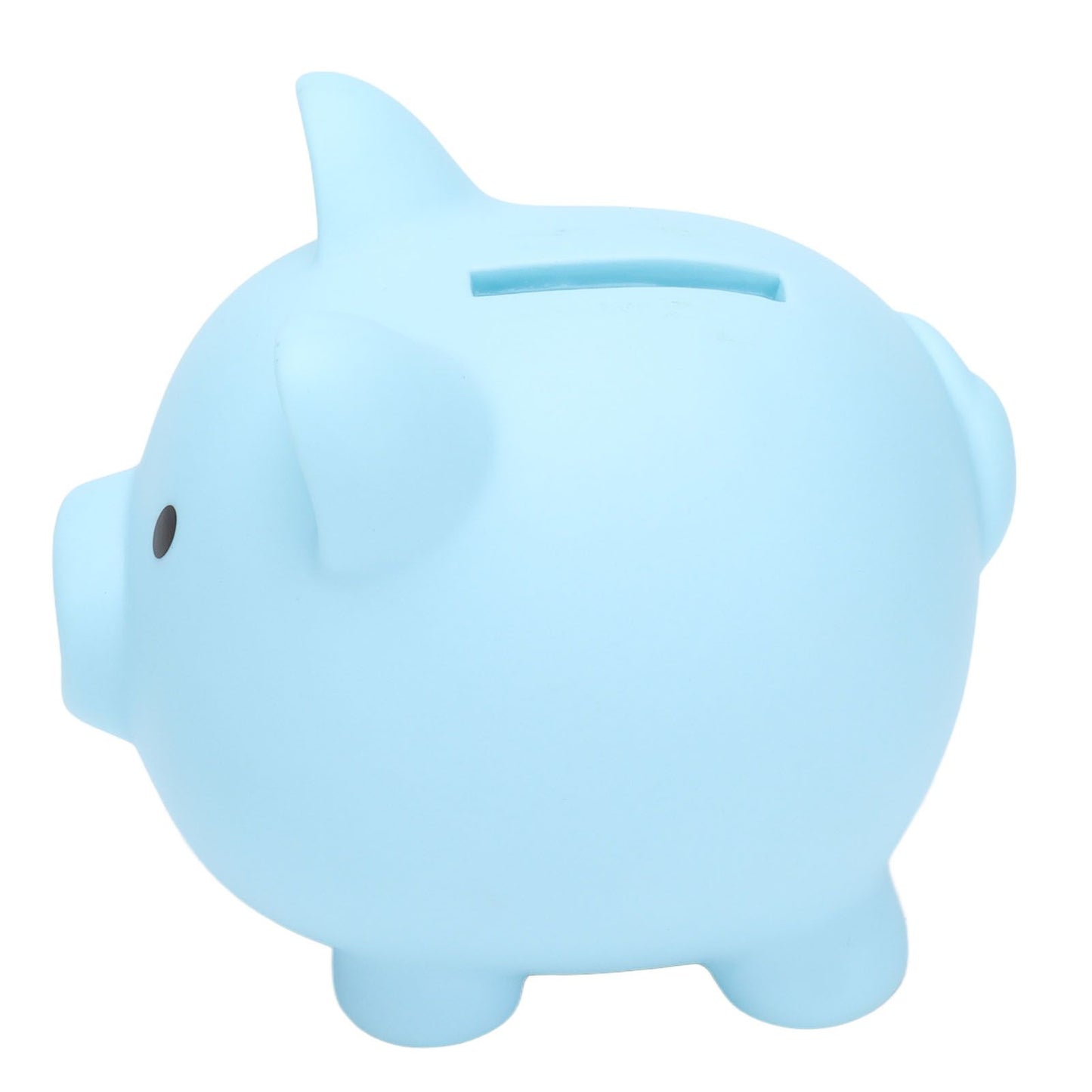 Piggy Bank Rugged Durable Vinyl Cartoon Animal Pig Coin Cash Piggy Bank Boy Girl GiftBlue