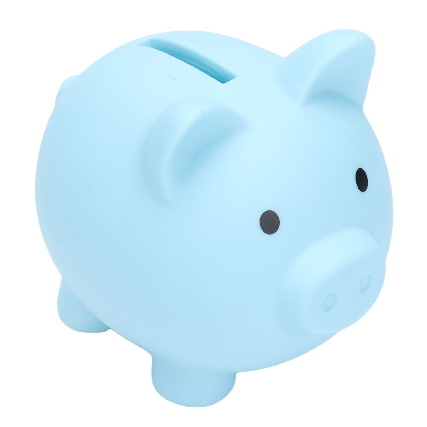 Piggy Bank Rugged Durable Vinyl Cartoon Animal Pig Coin Cash Piggy Bank Boy Girl GiftBlue