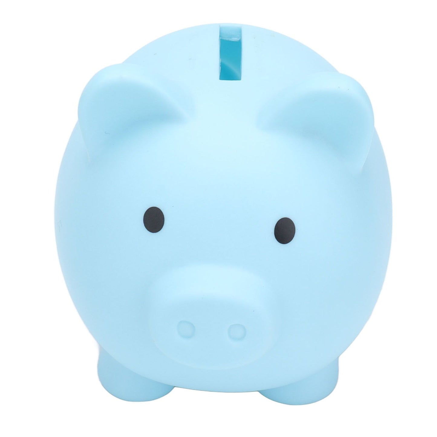 Piggy Bank Rugged Durable Vinyl Cartoon Animal Pig Coin Cash Piggy Bank Boy Girl GiftBlue