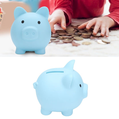 Piggy Bank Rugged Durable Vinyl Cartoon Animal Pig Coin Cash Piggy Bank Boy Girl GiftBlue