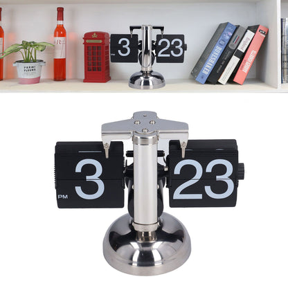 Flip Clock Accurate Time Unique Fashionable Retro Automatic Page Turning Quartz Clock for Home Office Gifts Decoration