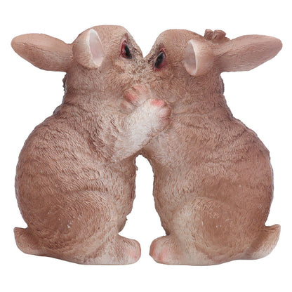Garden Bunny Statues Resin Crafts Decorations Potted Landscaping Sculpture Animal Models for Lawn Garden