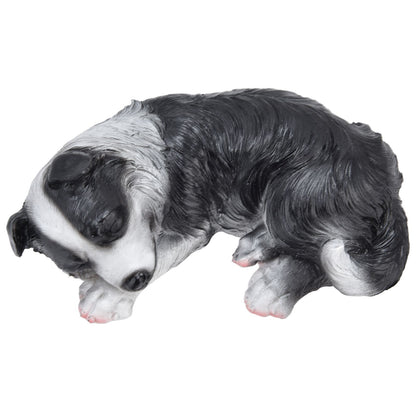 Dog Ornament Textured Exquisite Vivid Real Cute Dog Statue for Garden Lawn Desk Decoration