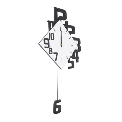 Frameless Pendulum Wall Clocks Number Decoration DIY Assembly Modern Wall Clocks with Silent Movement Wall Clock for Office