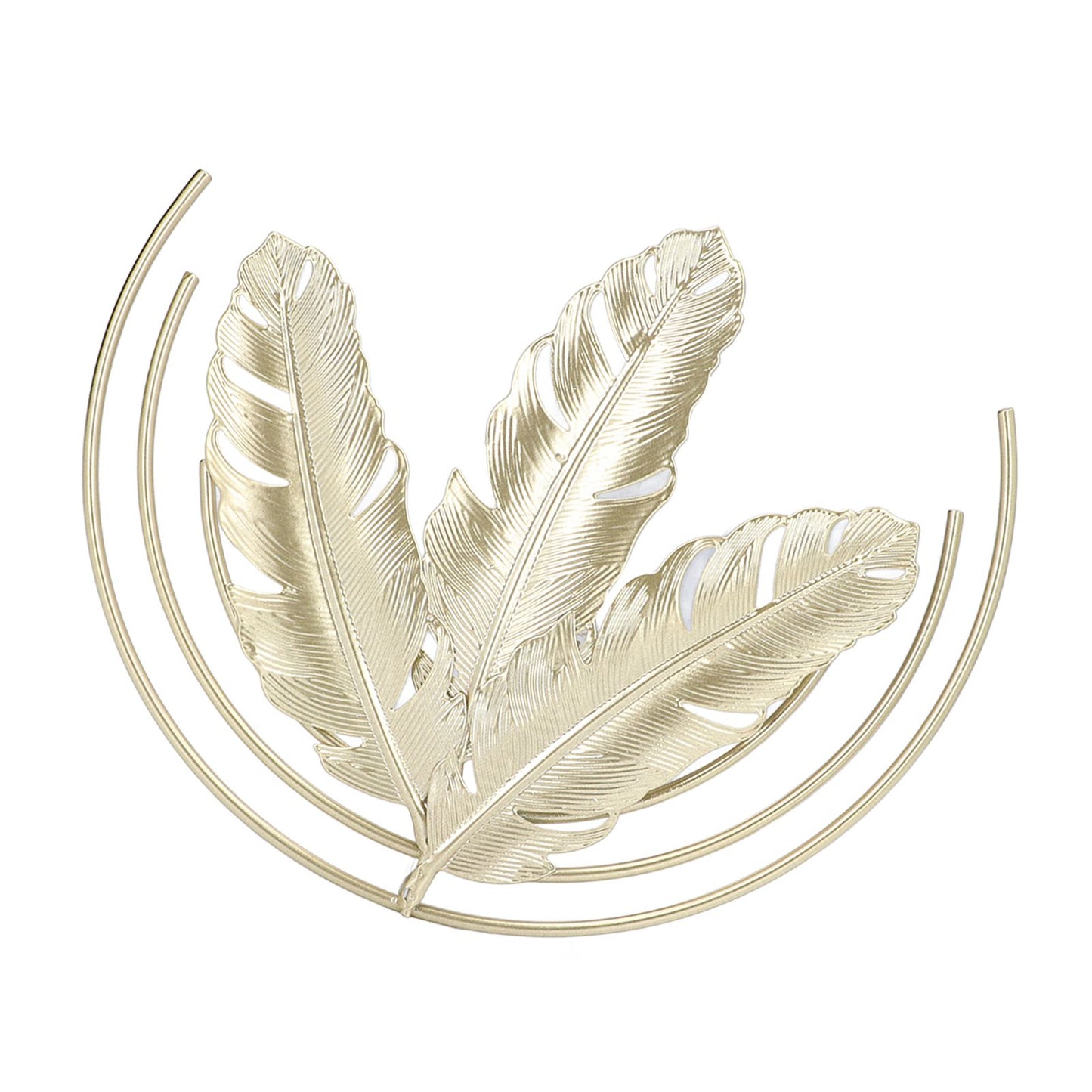 Iron Wall Sculptures Gold Metal Leaf Wall Decor for Living Room Bedroom Office Home B