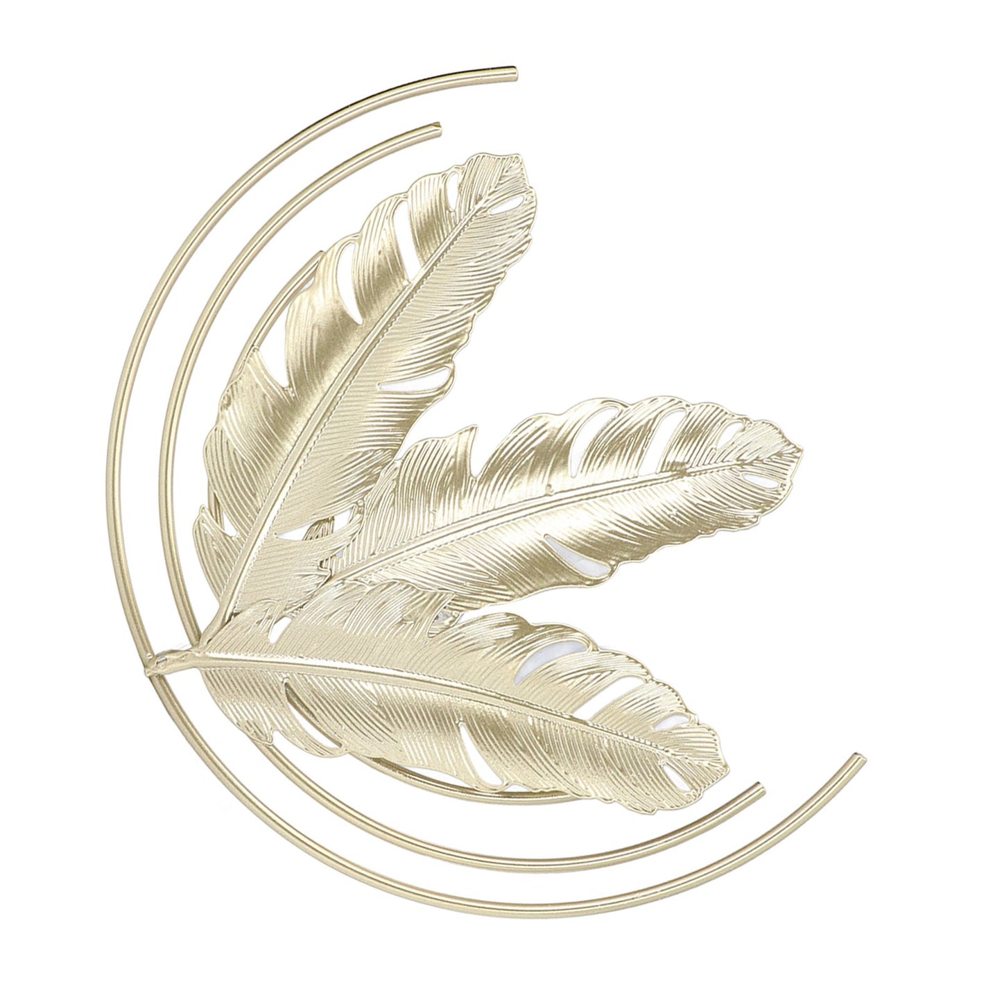 Iron Wall Sculptures Gold Metal Leaf Wall Decor for Living Room Bedroom Office Home B
