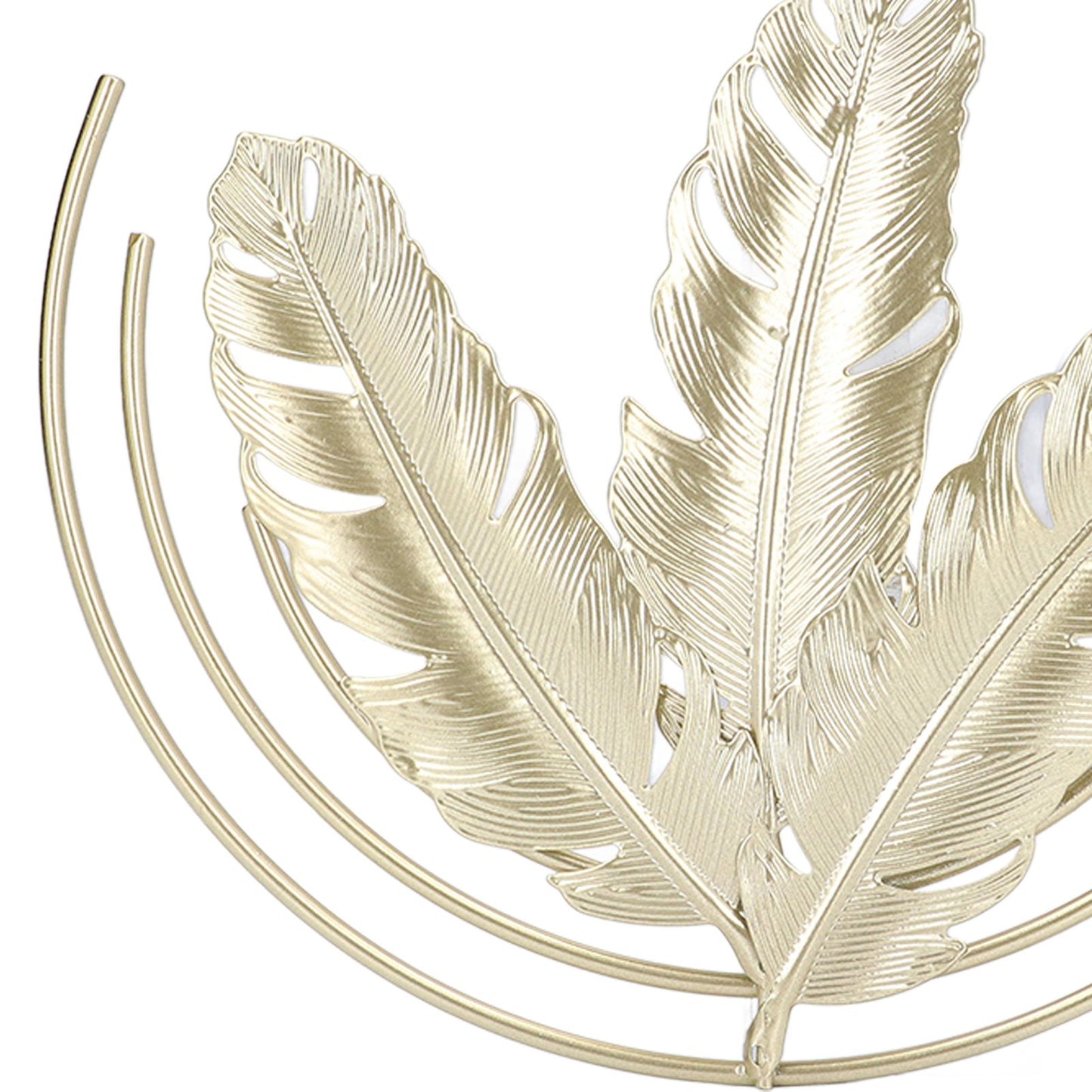 Iron Wall Sculptures Gold Metal Leaf Wall Decor for Living Room Bedroom Office Home B