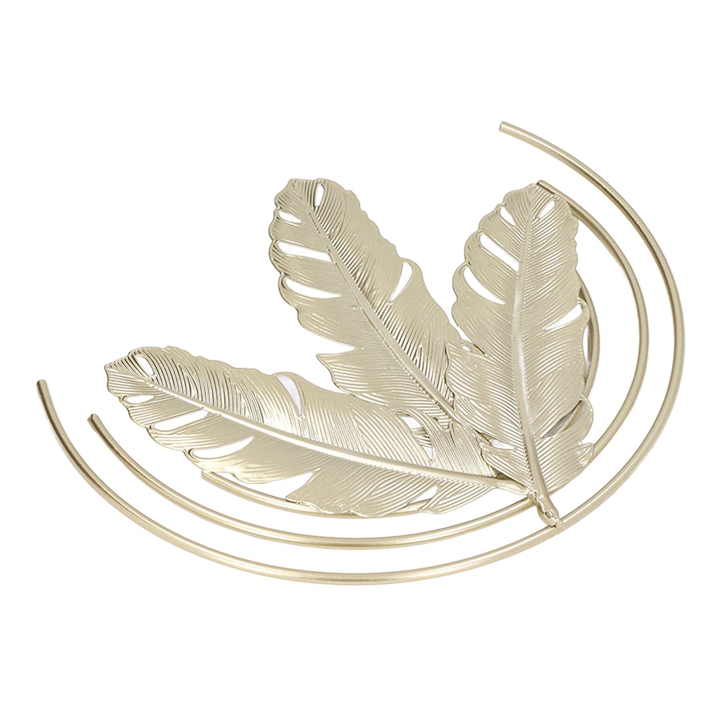 Iron Wall Sculptures Gold Metal Leaf Wall Decor for Living Room Bedroom Office Home B