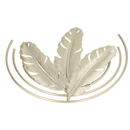 Iron Wall Sculptures Gold Metal Leaf Wall Decor for Living Room Bedroom Office Home B