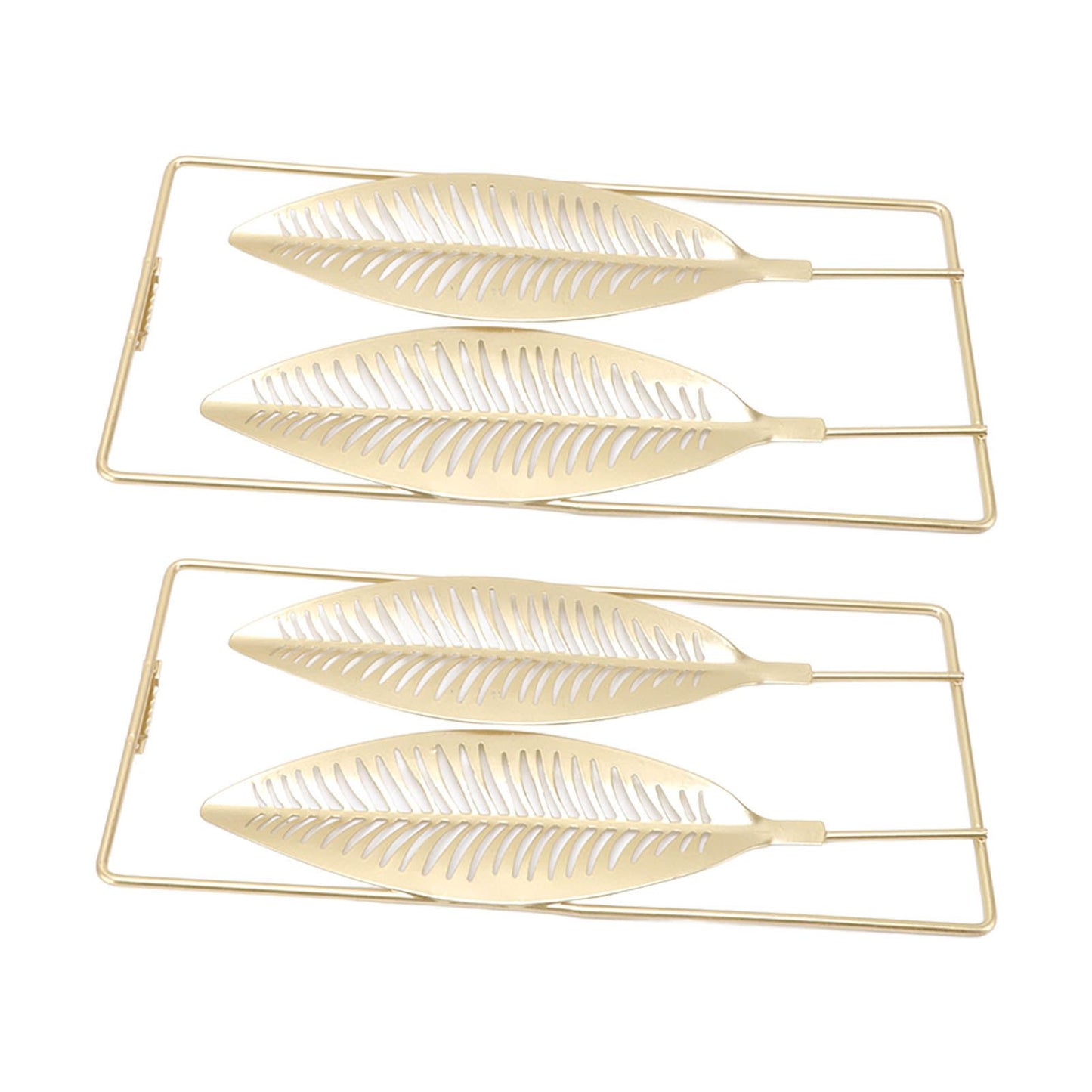 2Pcs Gold Wall Sculptures Metal Wall Decor with Frame for Living Room Bedroom Office Study