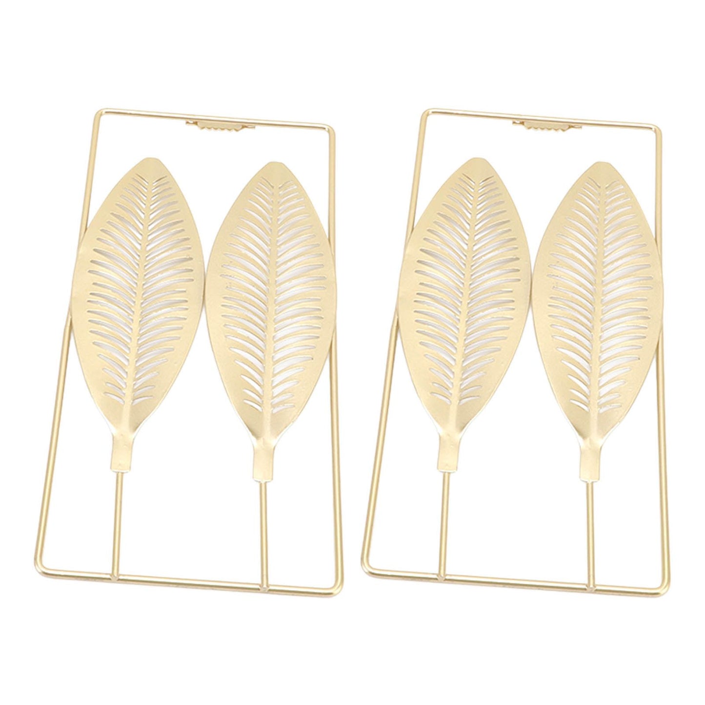 2Pcs Gold Wall Sculptures Metal Wall Decor with Frame for Living Room Bedroom Office Study