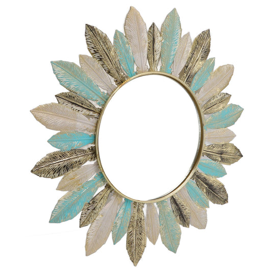 Metal Wall Decor Modern Minimalist Hanging Feather Wall Art Sculpture for Bedroom Living Room Study Office