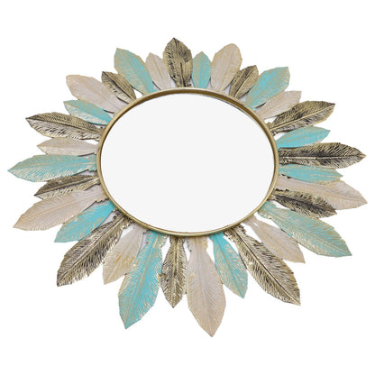 Metal Wall Decor Modern Minimalist Hanging Feather Wall Art Sculpture for Bedroom Living Room Study Office