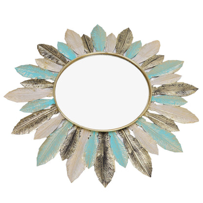 Metal Wall Decor Modern Minimalist Hanging Feather Wall Art Sculpture for Bedroom Living Room Study Office