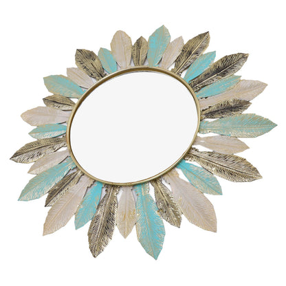Metal Wall Decor Modern Minimalist Hanging Feather Wall Art Sculpture for Bedroom Living Room Study Office