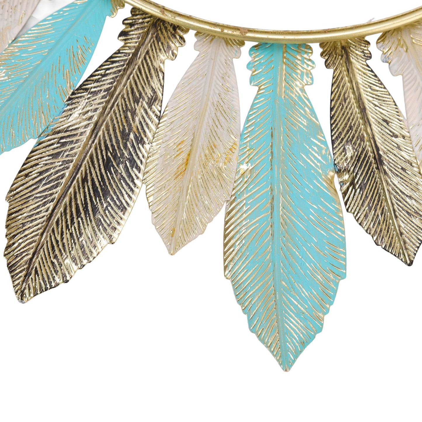 Metal Wall Decor Modern Minimalist Hanging Feather Wall Art Sculpture for Bedroom Living Room Study Office