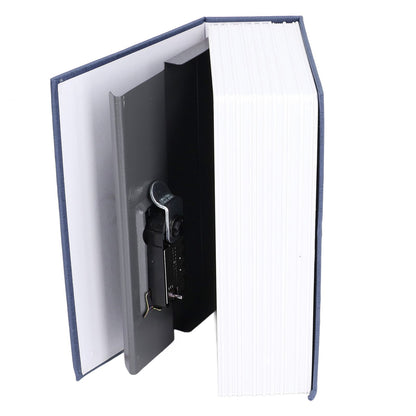 Book Shaped Steel Safe Classic Secret Book Safe Lock Password Type Household Storage BoxBlue