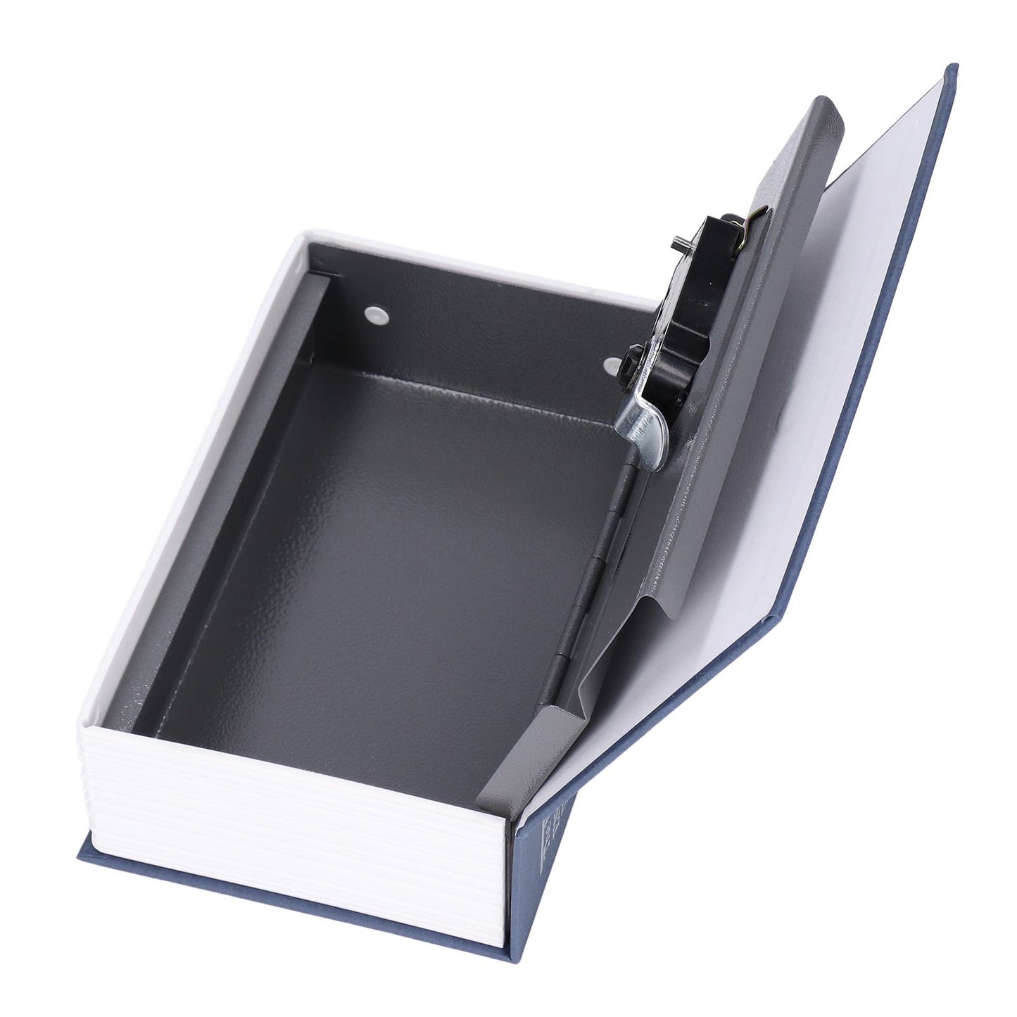 Book Shaped Steel Safe Classic Secret Book Safe Lock Password Type Household Storage BoxBlue