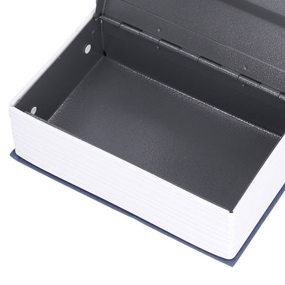 Book Shaped Steel Safe Classic Secret Book Safe Lock Password Type Household Storage BoxBlue
