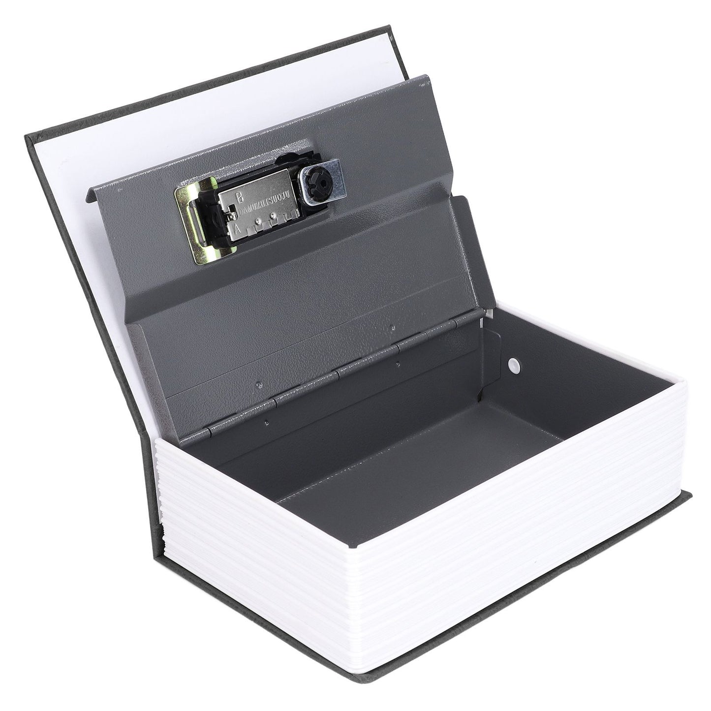 Book Shaped Steel Safe Classic Secret Book Safe Lock Password Type Household Storage BoxBlack