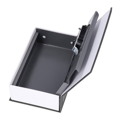 Book Shaped Steel Safe Classic Secret Book Safe Lock Password Type Household Storage BoxBlack
