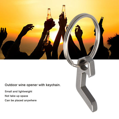 Beer Bottle Opener Keychain Mini Key Ring Small Tool Camping Mini Opener Beer Wine Tools