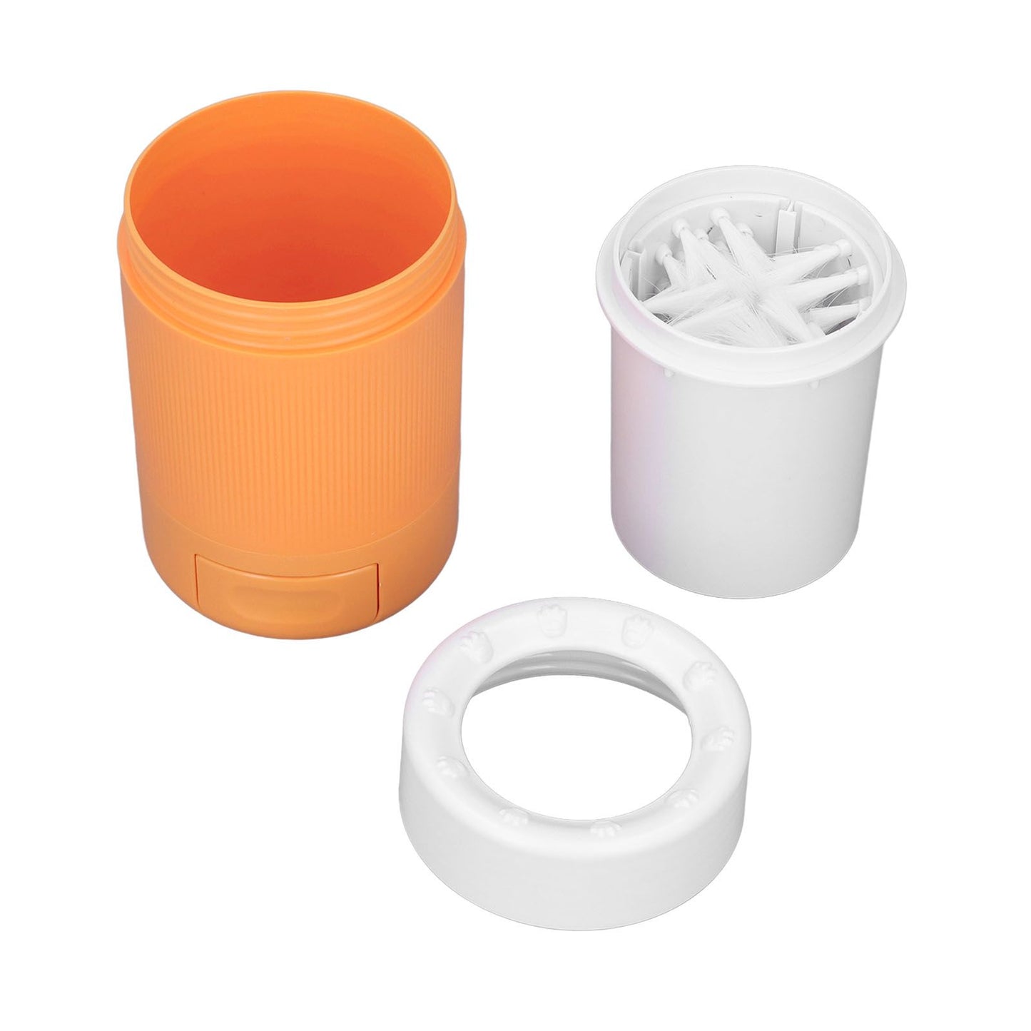 Dog Paw Cleaner Semi Automatic Portable Dog Foot Washing Cup for Pets Cats and DogsOrange