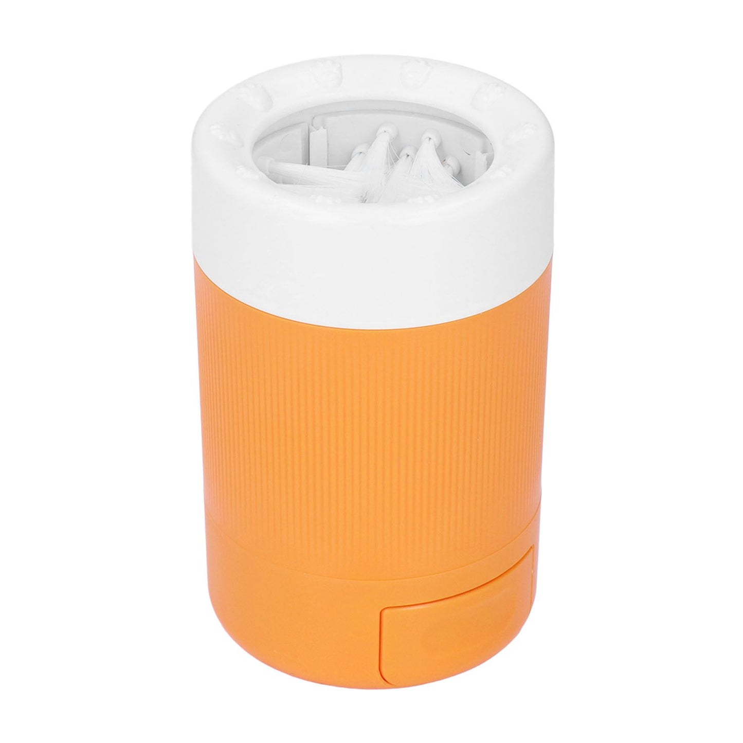 Dog Paw Cleaner Semi Automatic Portable Dog Foot Washing Cup for Pets Cats and DogsOrange