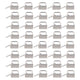 40PCS Key Fob Hardware DIY Craft Project Fine Workmanship High Hardness Iron Material Keychain Hardware