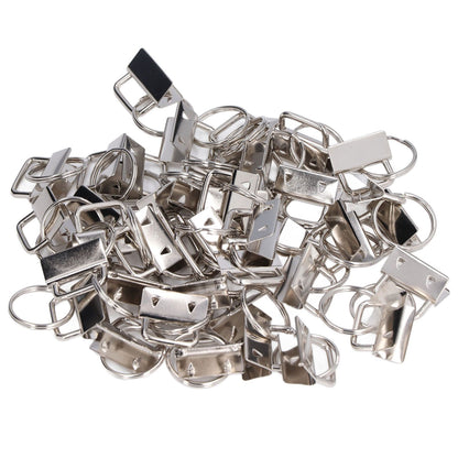 40PCS Key Fob Hardware DIY Craft Project Fine Workmanship High Hardness Iron Material Keychain Hardware