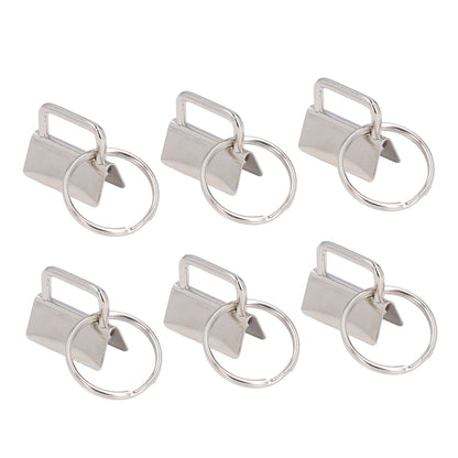 40PCS Key Fob Hardware DIY Craft Project Fine Workmanship High Hardness Iron Material Keychain Hardware